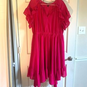 Lane Bryant fuschia dress